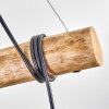 Koyoto Pendelleuchte Glas 15 cm Naturfarben, Schwarz, 5-flammig