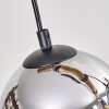 Koyoto Pendelleuchte Glas 15 cm Naturfarben, Schwarz, 5-flammig
