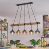 Koyoto Pendelleuchte Glas 15 cm Naturfarben, Schwarz, 5-flammig