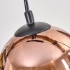 Koyoto Pendelleuchte Glas 15 cm Naturfarben, Schwarz, 5-flammig
