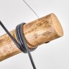 Koyoto Pendelleuchte Glas 15 cm Naturfarben, Schwarz, 5-flammig