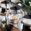 Koyoto Pendelleuchte Glas 15 cm Bernsteinfarben, Chrom, Klar, Rauchfarben, 5-flammig Koyoto Pendelleuchte Glas 15 cm Bernsteinfarben, Chrom, Klar, Rauchfarben, 5-flammig
