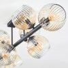 Ripoll Deckenleuchte Glas 15 cm Bernsteinfarben, Klar, 8-flammig