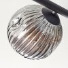 Ripoll Deckenleuchte Glas 15 cm Bernsteinfarben, Rauchfarben, 5-flammig