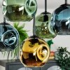 Ripoll Deckenleuchte Glas 15 cm Blau, Gold, Grün, 5-flammig