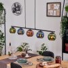 Koyoto Pendelleuchte Glas 15 cm Blau, Grün, Kupferfarben, 5-flammig