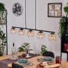 Koyoto Pendelleuchte Glas 15 cm Bernsteinfarben, Klar, 5-flammig