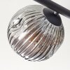 Ripoll Deckenleuchte Glas 15 cm Rauchfarben, 5-flammig
