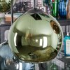 Koyoto Hängeleuchte Glas 20 cm Blau, Grün, Kupferfarben, 6-flammig
