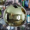 Koyoto Hängeleuchte Glas 20 cm Blau, Gold, Grün, 6-flammig
