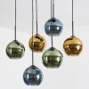 Koyoto Hängeleuchte Glas 20 cm Blau, Gold, Grün, 6-flammig