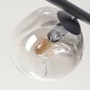 Ripoll Deckenleuchte Glas 15 cm Bernsteinfarben, Klar, Rauchfarben, 5-flammig