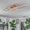 Brina Deckenleuchte LED Braun, 1-flammig, Fernbedienung