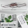 Brina Deckenleuchte LED Braun, 1-flammig, Fernbedienung