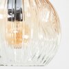Ripoll Deckenleuchte Glas 15 cm Bernsteinfarben, Klar, Rauchfarben, 8-flammig