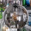 Koyoto Hängeleuchte Glas 20 cm Bernsteinfarben, Klar, Rauchfarben, 6-flammig