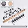Koyoto Pendelleuchte Glas 15 cm Naturfarben, Schwarz, 5-flammig