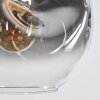 Ripoll Hängeleuchte Glas 20 cm Bernsteinfarben, Klar, Rauchfarben, 6-flammig