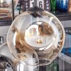 Ripoll Hängeleuchte Glas 20 cm Bernsteinfarben, Klar, Rauchfarben, 6-flammig