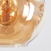 Ripoll Hängeleuchte Glas 15 cm, 20 cm Bernsteinfarben, Rauchfarben, 6-flammig