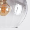 Koyoto Hängeleuchte Glas 15 cm, 20 cm Klar, Rauchfarben, 6-flammig