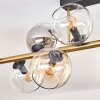 Koyoto Deckenleuchte Glas 15 cm Gold, Schwarz, 10-flammig
