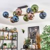 Gastor Deckenleuchte Glas 15 cm Gold, Schwarz, 10-flammig