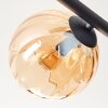 Koyoto Deckenleuchte Glas 15 cm Schwarz, 5-flammig