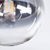 Chehalis Deckenleuchte Glas 10 cm, 12 cm Schwarz, 5-flammig