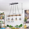 Koyoto Pendelleuchte Glas 15 cm Naturfarben, Schwarz, 4-flammig