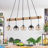 Koyoto Pendelleuchte Glas 15 cm Naturfarben, Schwarz, 5-flammig
