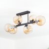 Koyoto Deckenleuchte Glas 15 cm Bernsteinfarben, 6-flammig