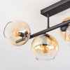 Koyoto Deckenleuchte Glas 15 cm Bernsteinfarben, Klar, 5-flammig