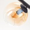 Koyoto Deckenleuchte Glas 15 cm Bernsteinfarben, Klar, Rauchfarben, 5-flammig