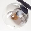 Koyoto Deckenleuchte Glas 15 cm Bernsteinfarben, Klar, Rauchfarben, 5-flammig