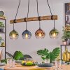 Koyoto Pendelleuchte Glas 15 cm Naturfarben, Schwarz, 4-flammig