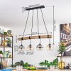 Koyoto Pendelleuchte Glas 15 cm Naturfarben, Schwarz, 4-flammig