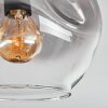 Ripoll Deckenleuchte Glas 15 cm Klar, Rauchfarben, 3-flammig