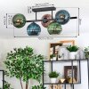 Koyoto Deckenleuchte Glas 15 cm Blau, Grün, Kupferfarben, 5-flammig