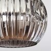 Ripoll Deckenleuchte Glas 15 cm Chrom, Rauchfarben, 5-flammig