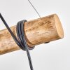 Ripoll Pendelleuchte Glas 15 cm Naturfarben, Schwarz, 5-flammig