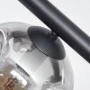 Ripoll Deckenleuchte Glas 15 cm Klar, Rauchfarben, 6-flammig