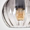 Koyoto Pendelleuchte Glas 15 cm Naturfarben, Schwarz, 4-flammig