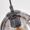 Koyoto Pendelleuchte Glas 15 cm Naturfarben, Schwarz, 4-flammig
