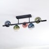 Chehalis Deckenleuchte Glas 10 cm Blau, Grün, Klar, Kupferfarben, 5-flammig
