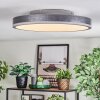 Salmi Deckenpanel LED Grau, Silber, 1-flammig