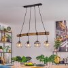 Koyoto Pendelleuchte Glas 15 cm Naturfarben, Schwarz, 4-flammig