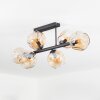Ripoll Deckenleuchte Glas 15 cm Bernsteinfarben, 6-flammig