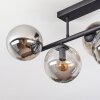 Gastor Deckenleuchte Glas 15 cm Rauchfarben, 5-flammig