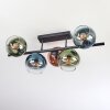 Koyoto Deckenleuchte Glas 15 cm Blau, Grün, Klar, Kupferfarben, 5-flammig